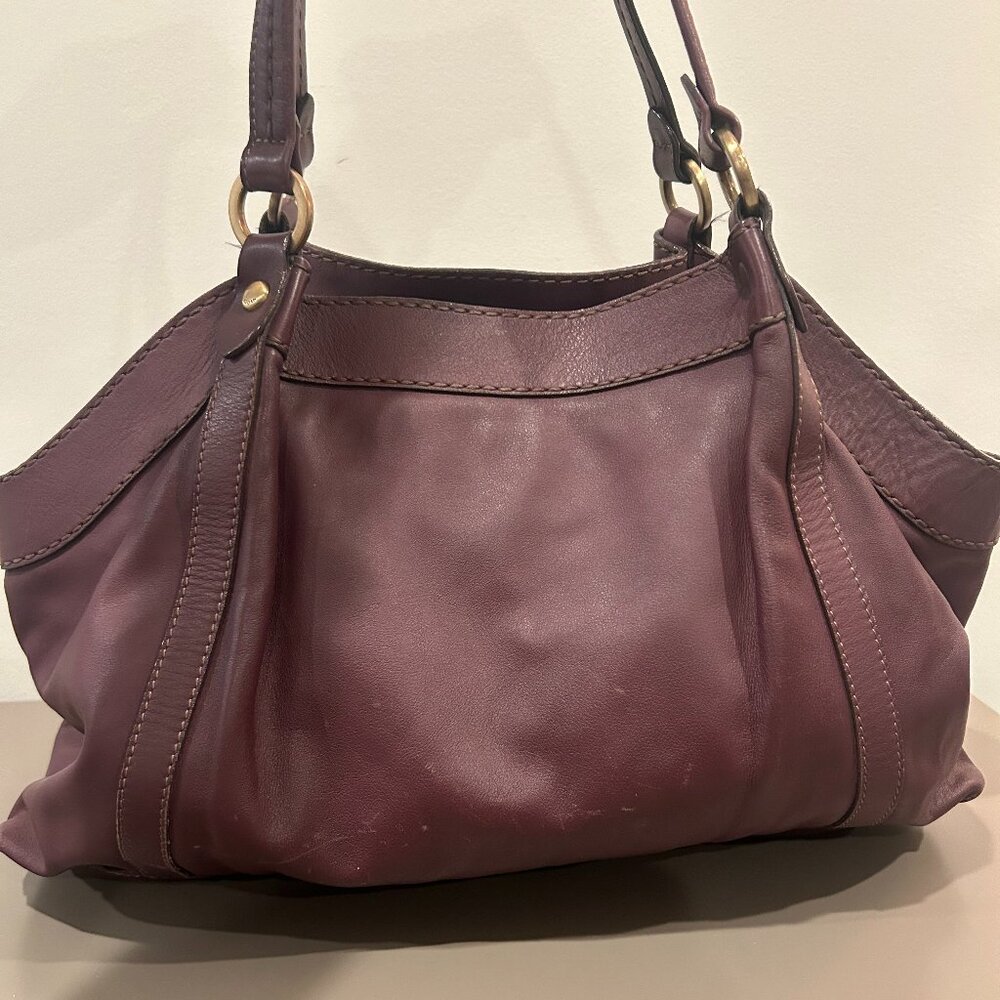 HOGAN Purse Burgundy Double Handle